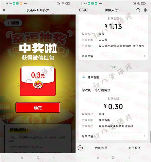 中国反走私元宵灯谜会答题抽随机微信红包 亲测中0.3元  第2张